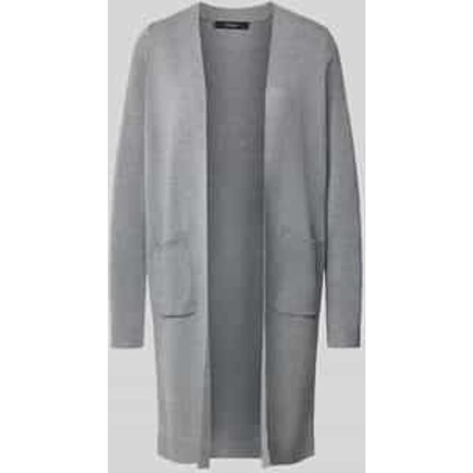 Lange cardigan van viscosemix, model 'SABA'