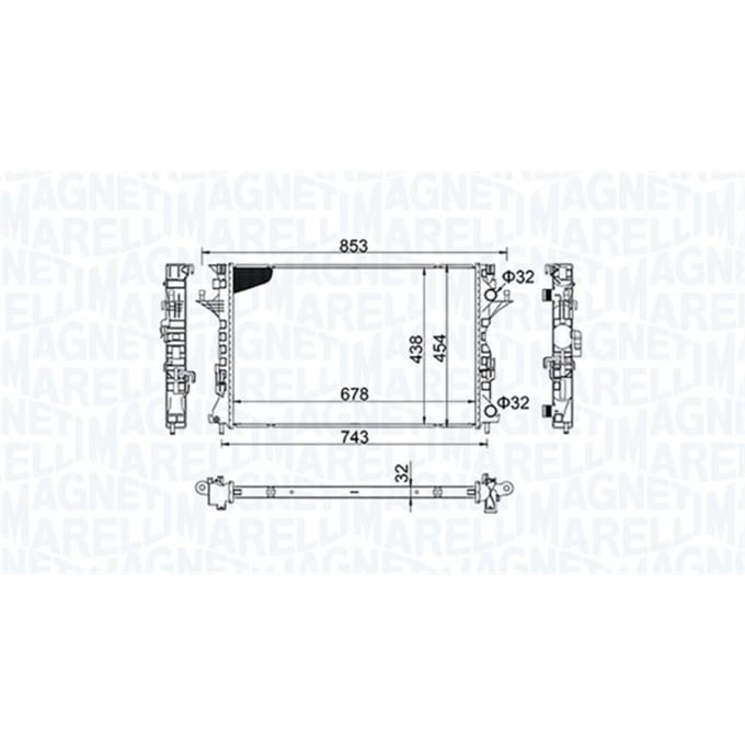 Radiator MAGNETI MARELLI 350213152200