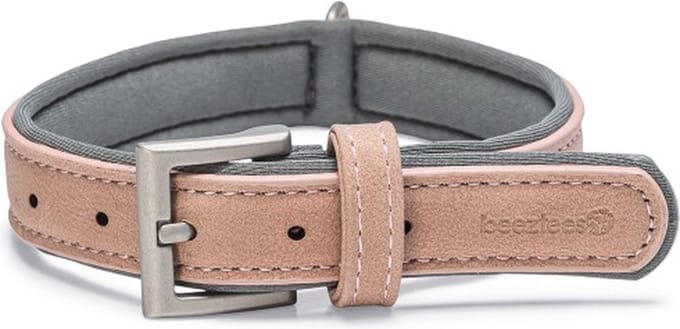 Beeztees Balacron Ax Halsband Hond - Kunstleer - Roze - 31-39 cm x 20 mm