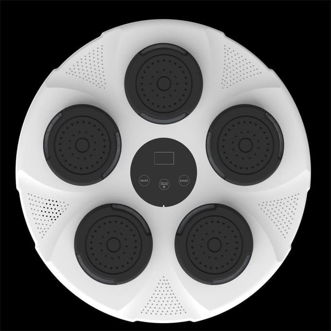Muziek Boksmachine - Smart Boksmachine - Fitness Training - Flash Hitting Point - 43 x 43 cm - Wit
