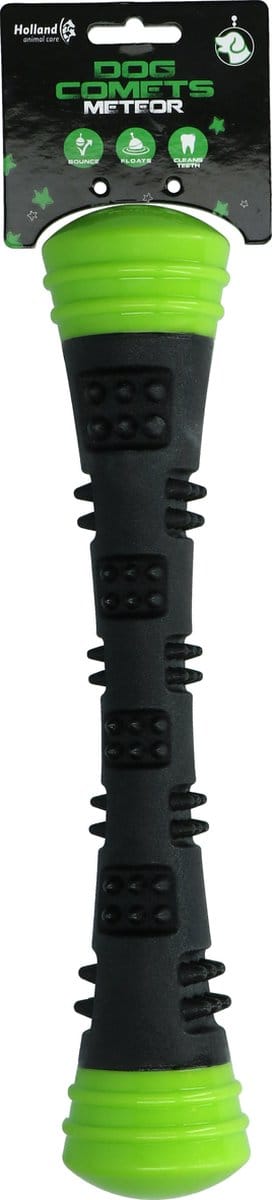 Dog Comets Meteor Ballenwerper 32 cm - Werpstok hond - Rubberen Hondenspeelgoed - Stuiterend - L - Groen
