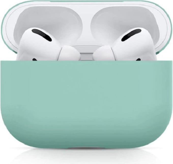 New Age Devi - hoesje geschikt voor Apple AirPods Pro - Soft Case - Cover - One-piece - Siliconen - Mint