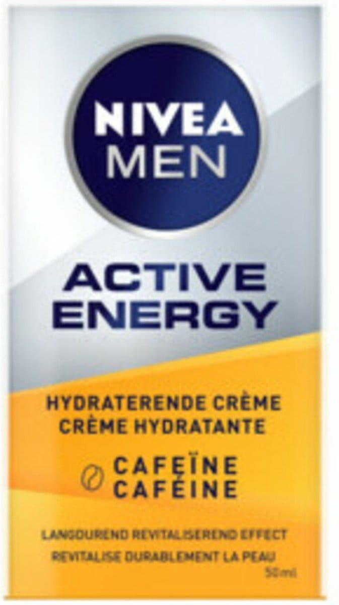 NIVEA Men Gezichtscrème Active Energy - 6 x 50 ml - Voordeelverpakking