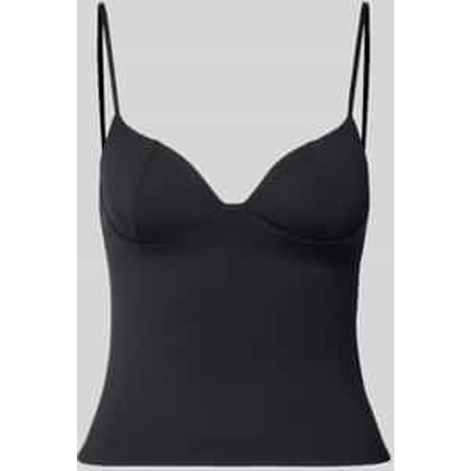 slim fit top met shaping-effect