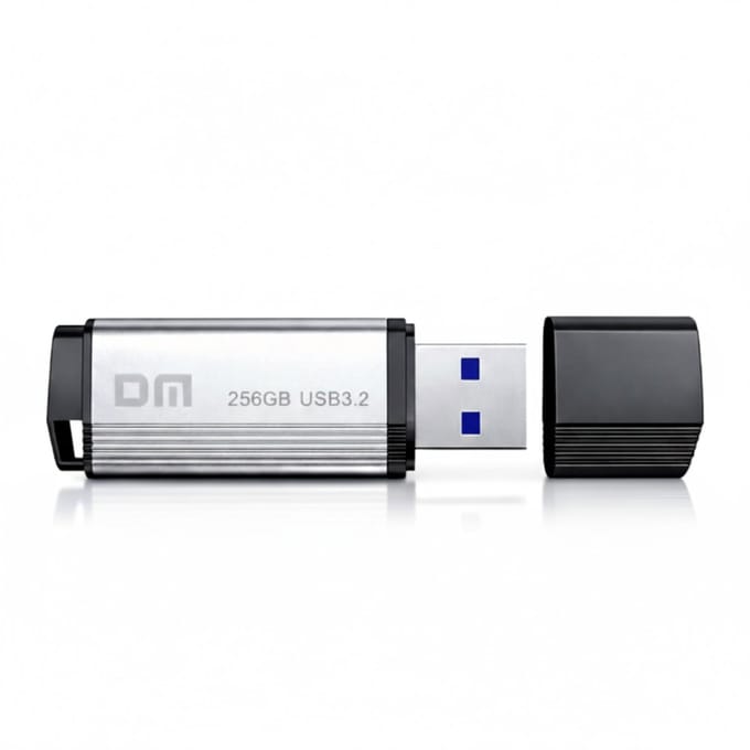 DM USB Stick 256GB - USB 3.2 - 110MB/s - Aluminium