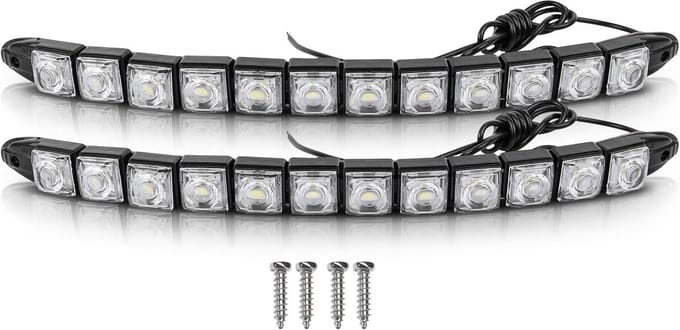 Dailygoods - 2 Stuks 12LED Auto Dagrijverlichting - Waterdichte Mistlampen