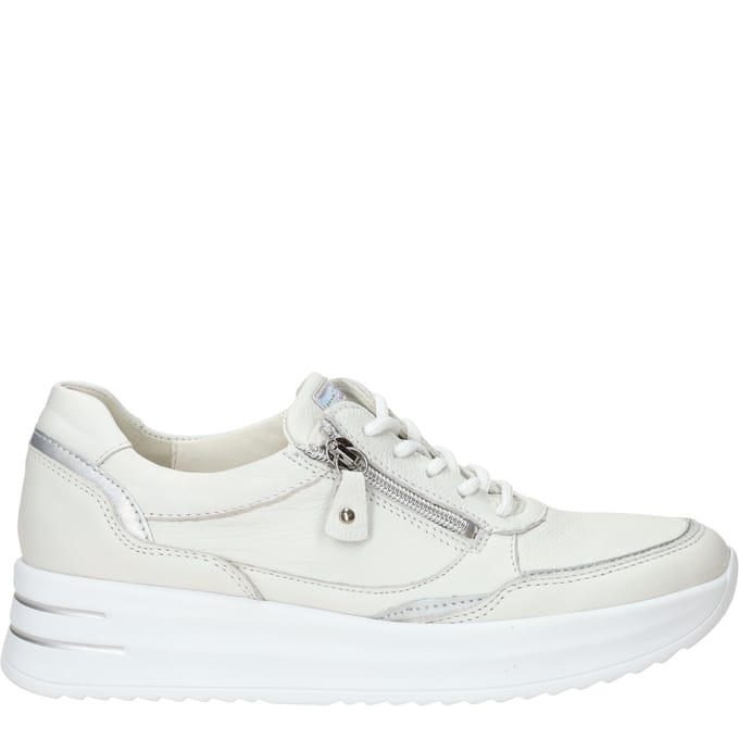 Dames Veterschoenen Waldlaufer H-arianna Weiss Silber Wit - Maat 4
