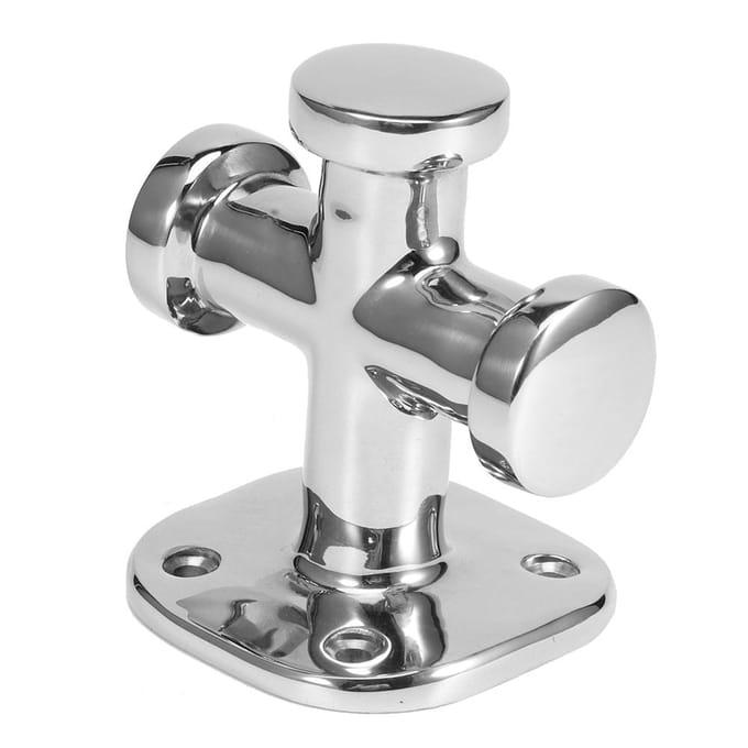 Marine Enkele Kruiskikker Meerbit Klem 316 Roestvrij Staal 62x63x83mm Dekbeslag voor Boot white