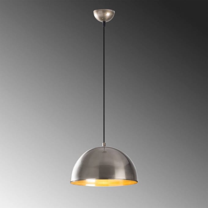 Opviq Hanglamp Berceste 231-S, zilverkleurig, metaal, Ø 30 cm