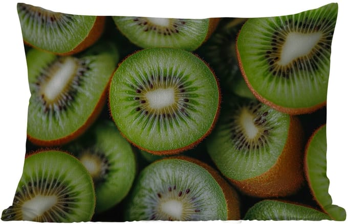 Buitenkussens - Kiwi - Fruit - Groen - 60x40 cm - Weerbestendig