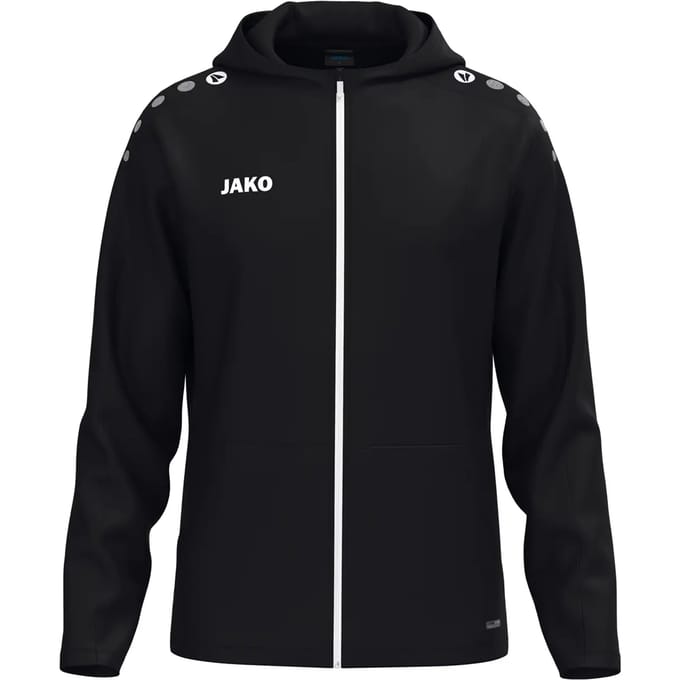 Jako One Jas Met Kap Kinderen - Zwart | Maat: 140