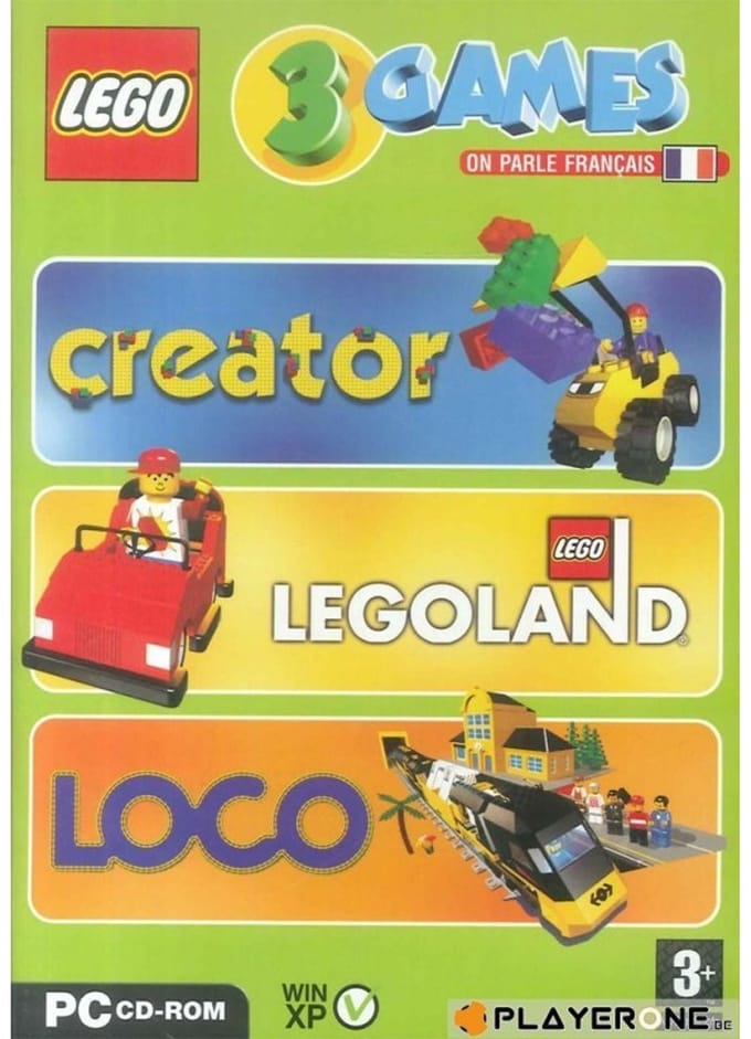Coffret LEGO : 3 Jeux Creator + Legoland + Loco