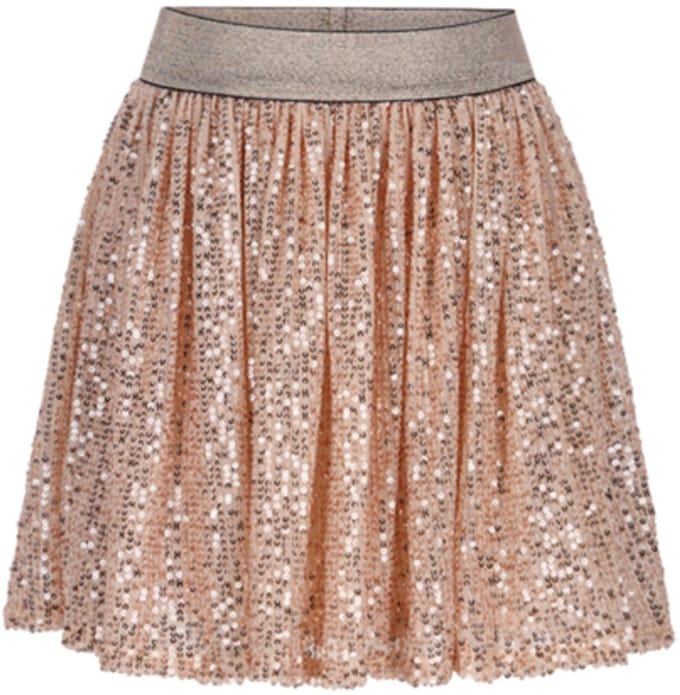 Moodstreet-Meisjes RORI sequined skirt-Red Copper