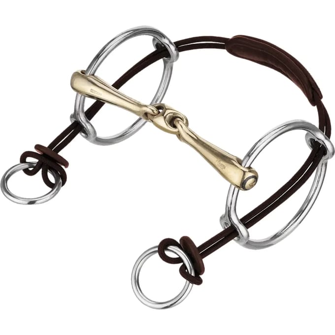 Mentonnière voor paard met leren/vezelband Sprenger Basic