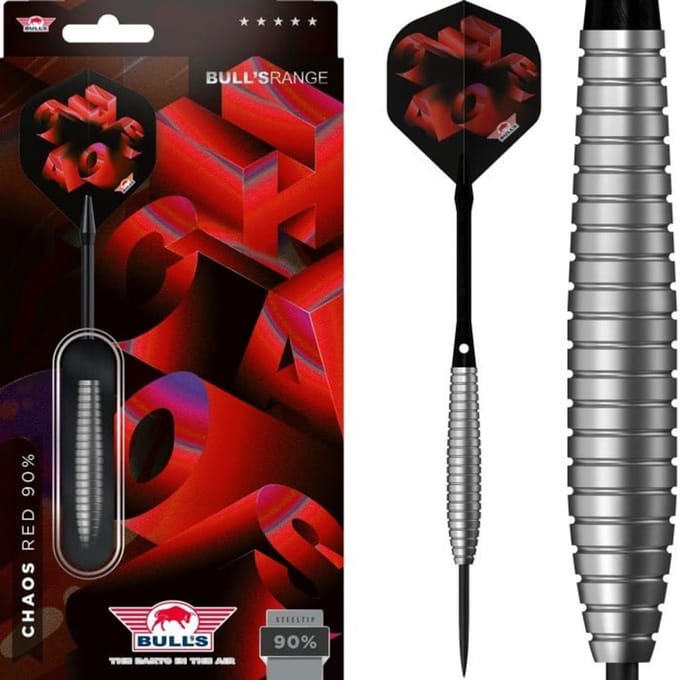Bull's Chaos Red 90% - Dartpijlen