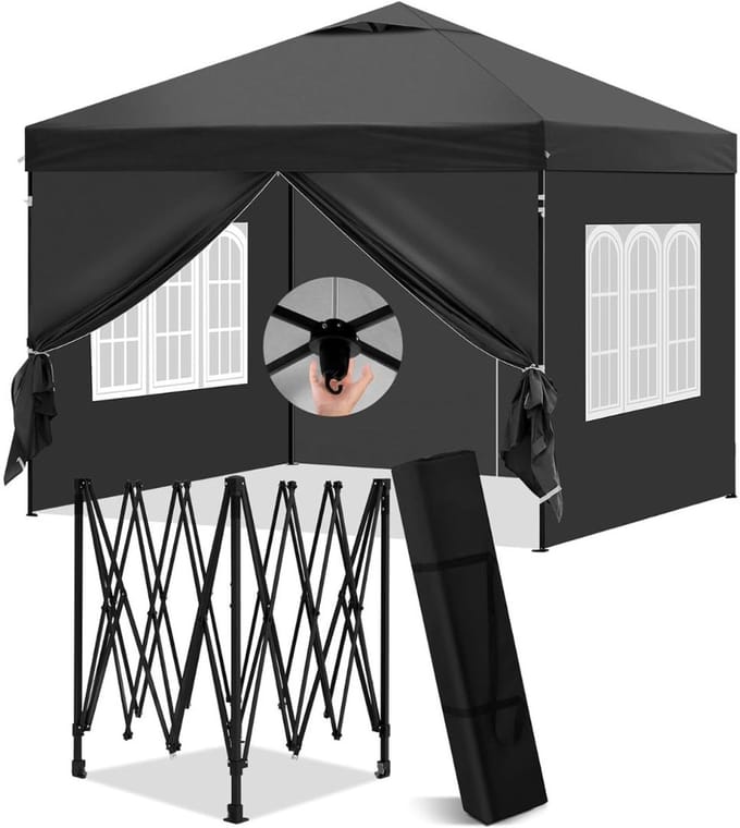MKSS® Easy up Partytent - Paviljoen - Zwart