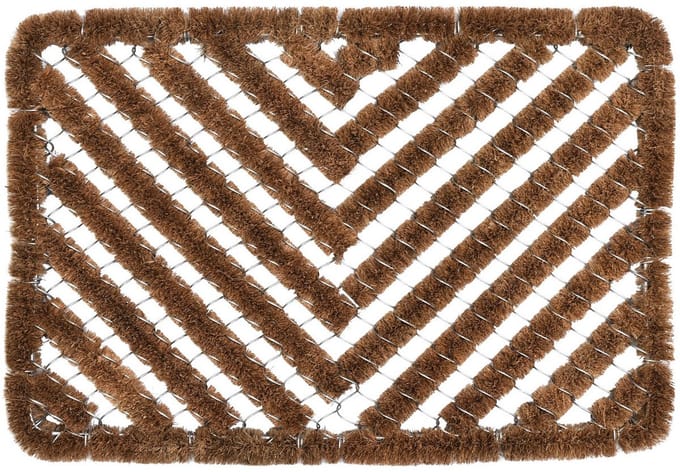 Luance Deurmat - staal / kokosvezel - rechthoekig - 40 x 60 cm