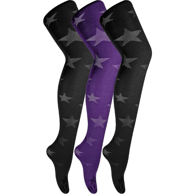 3 Paar Multipack Dames 80 Denier Kousen | Zachte Patroonpanty's