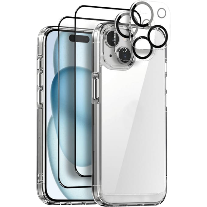 Northjo iPhone 15 5-in-1 Protection Bundel Transparant