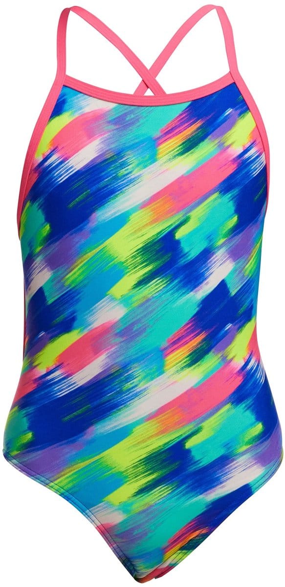 Stroked Diamond back one piece - Meisjes | Funkita | Maat 152