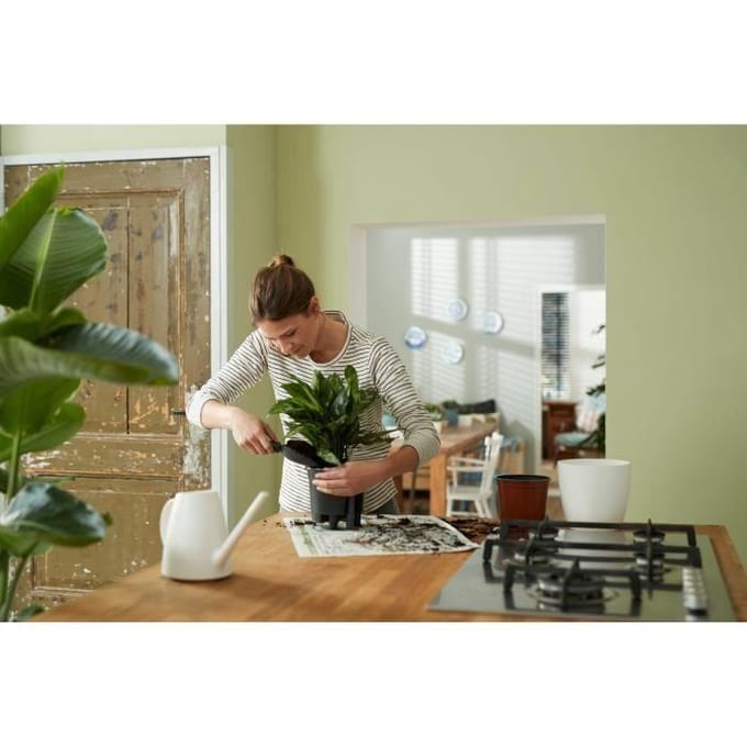 ELHO Pot a fleurs Self-watering Insert - Ø 33 x H 31 cm - Intérieur, accessoires - 100% recyclé - Noir