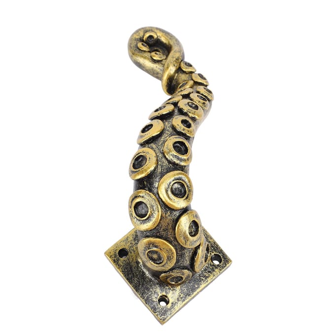 Octopus Deurklink Hars Zware Uitvoering Vintage Brons Kast Meubel Trekker Octopus Tentakel Deur