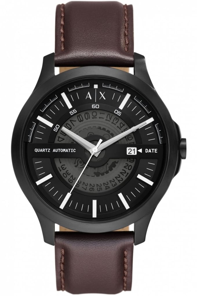 Armani Exchange Herenhorloge Analoog Quarz- Bruin