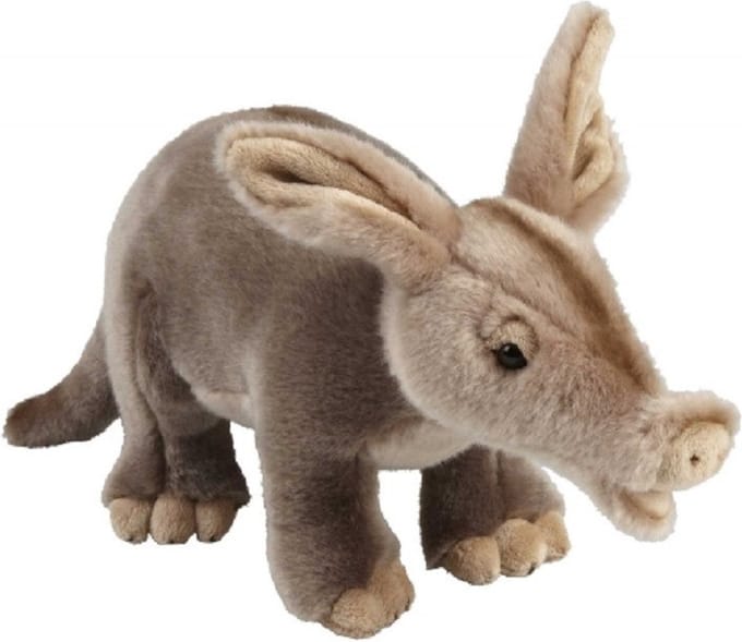 Ravensden pluche aardvarken knuffel - 28 cm - Wilde dieren knuffels - Speelgoed