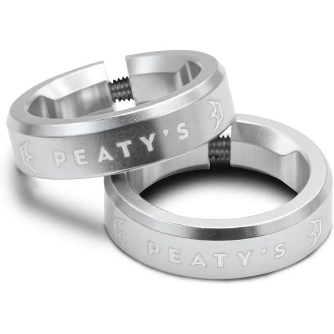 Peaty´s Monarch Fiets Handvat Vergrendelingsring Zilver