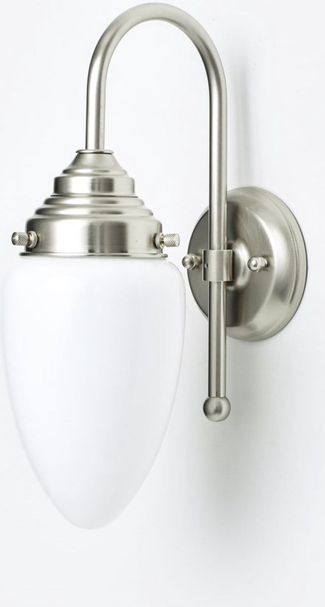 Wandlamp Menhir Small Meander Matnikkel - Art Deco Trade
