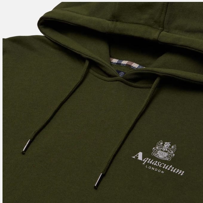 Aquascutum Active Big Logo Groene Hoodie