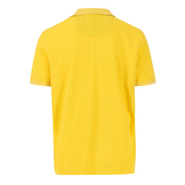Fynch Hatton - Polo Korte mouw - Heren - S - Geel - Katoen - 1504-4006
