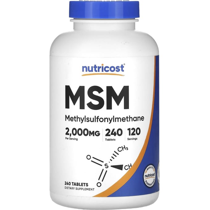 MSM, 240 Comprimés (1 000 mg par comprimé)