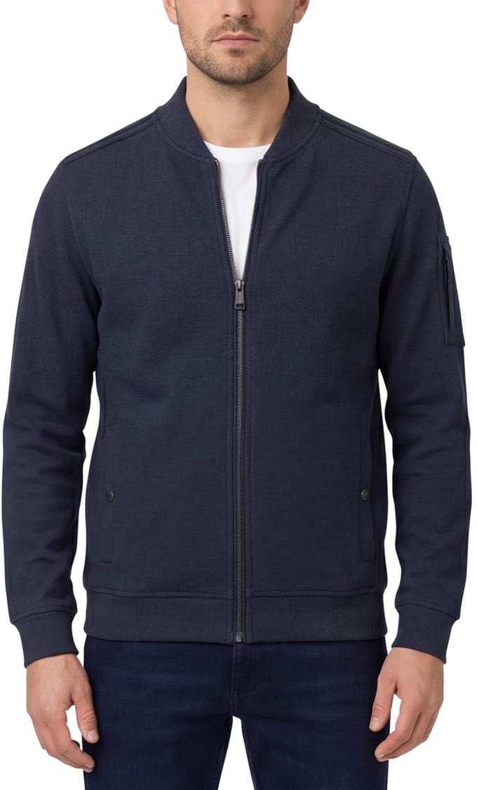 CASA MODA comfort fit sweatvest - donkerblauw