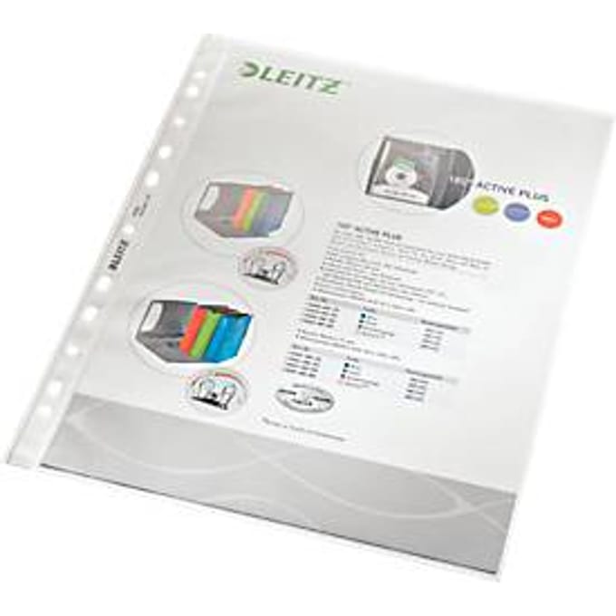 Leitz Hoge Kwaliteit Showtas A4 Dikte 0,085 mm Perforatie 11-gaats Pak a 100 stuks Transparant