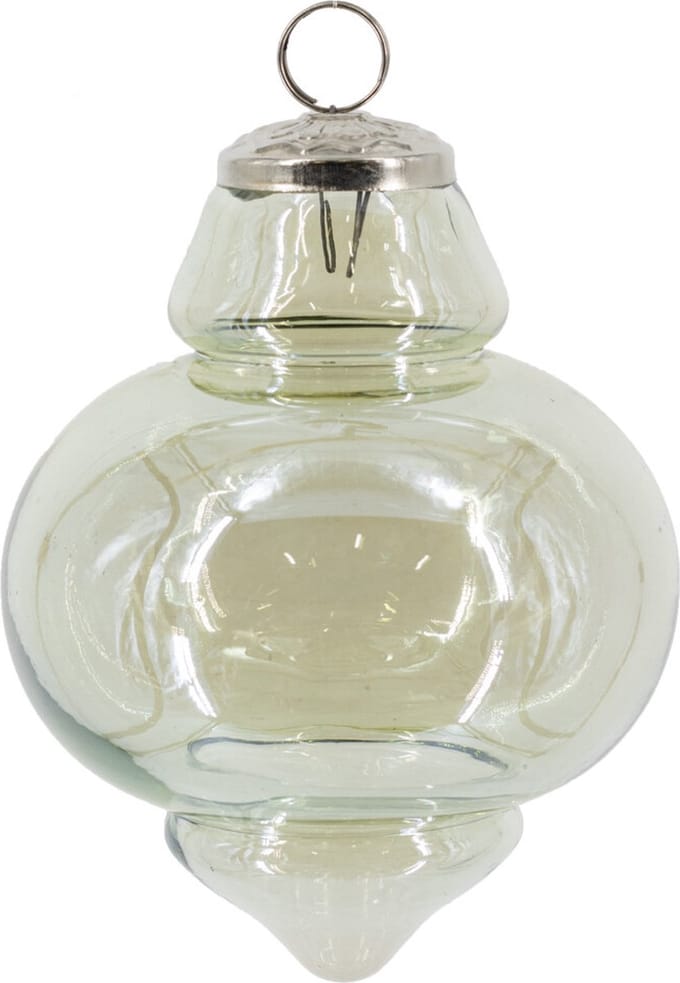 HomeBound by KY | Glazen kerstbal groen | 12,5x12,5cm | kerstbal