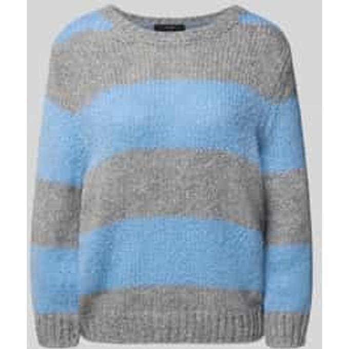 Gebreide pullover met geribde boorden