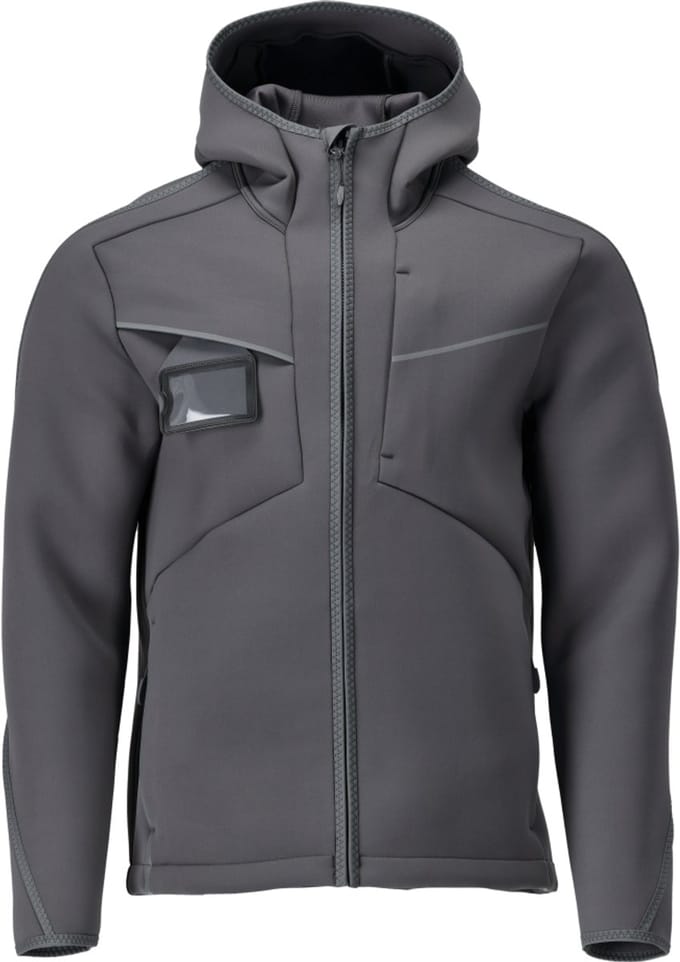 Mascot Customized Softshell jas met capuchon 22086-662 - steengrijs - 3XL