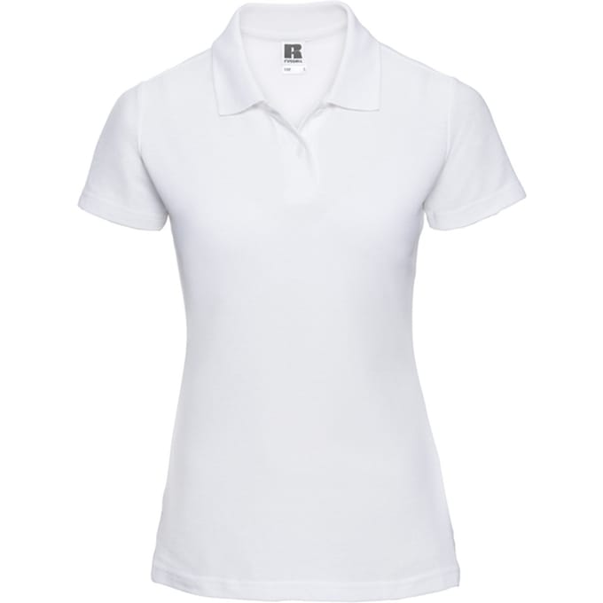 Russell Dames/Dames Klassiek Polycotton Poloshirt (Wit)