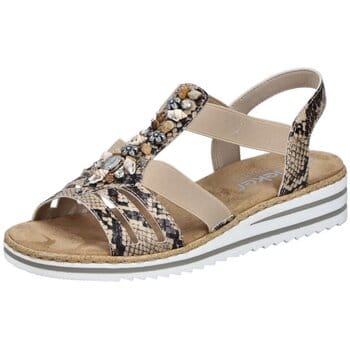 Rieker Sandalen E 1/2 Leest Sandalen beige - Maat 38