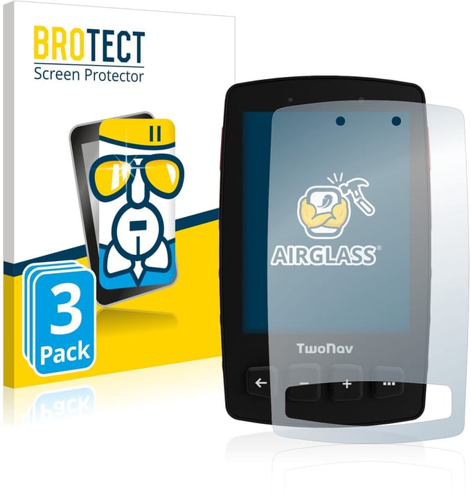 Screenprotector 3 Stuks voor TwoNav Trail 2 Bike Beschermglas transparant