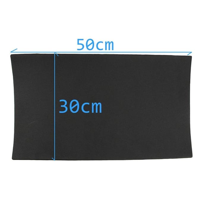9 feuilles de mousse cellulaire d'isolation insonorisante pour toit/porte de voiture, 30x50cm, 6mm