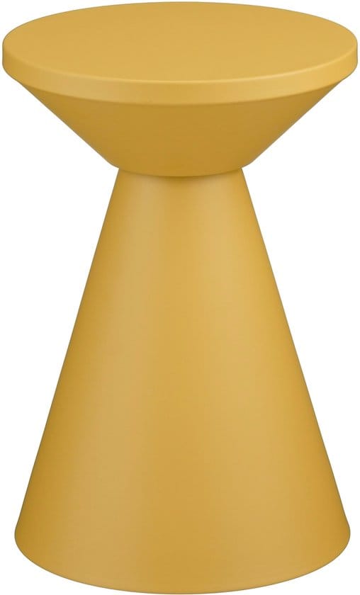Mica Decorations Jim Bijzettafel - H45 x Ø31 cm - IJzer - Okergeel