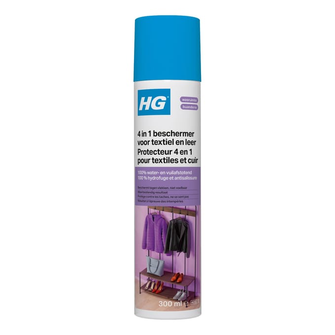 HG 4 in 1 beschermer voor textiel - 300ml - doeltreffend