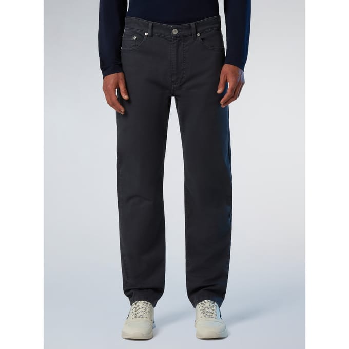 North Sails Broek Broken twill met 5-pocketstijl