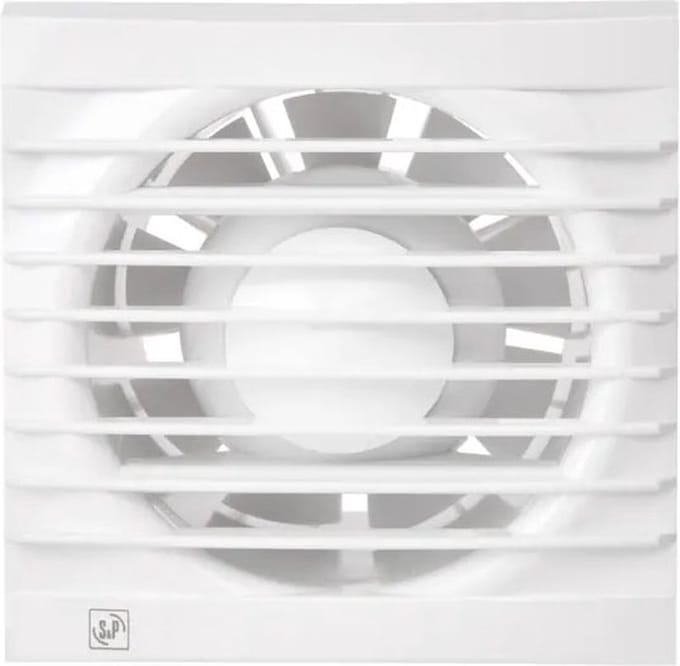 Soler & Palau EDM-80NTZ Toilet-/doucheventilator + timer 122x122mm - inbouw - 9W - 33dB - Wit