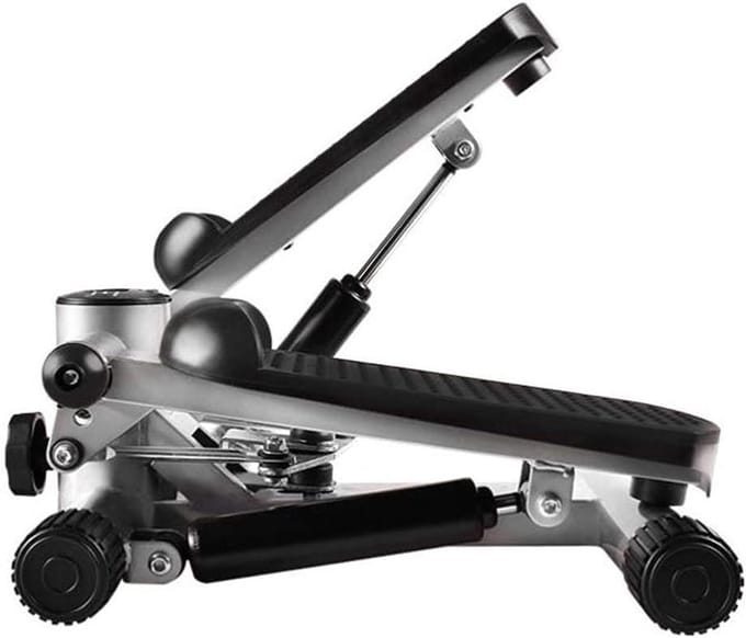Stepper met display - Mini trainer - Thuis sporten - Dubbele hydraulische staaf - 30 pond weerstand - Zwart