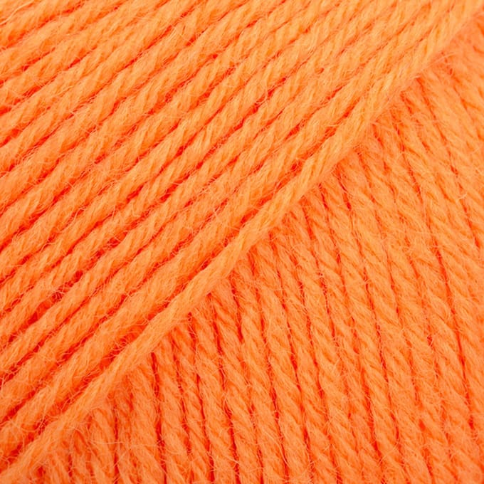 DROPS Fabel Uni Colour - 119 elektrisch oranje - Wol Garen