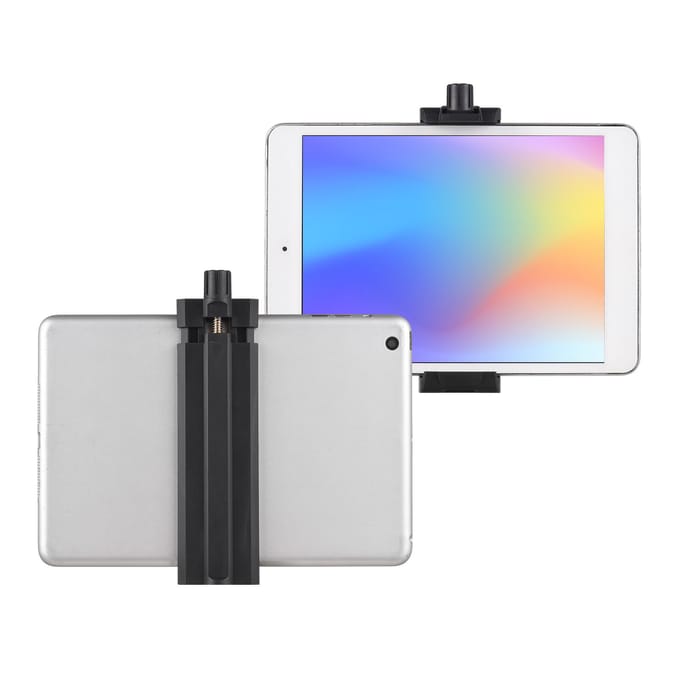 Smartphone Tablet Statief Mount Telefoonhouder Klem Aluminiumlegering 13cm-24.5cm/5.11in-9.64in zwart
