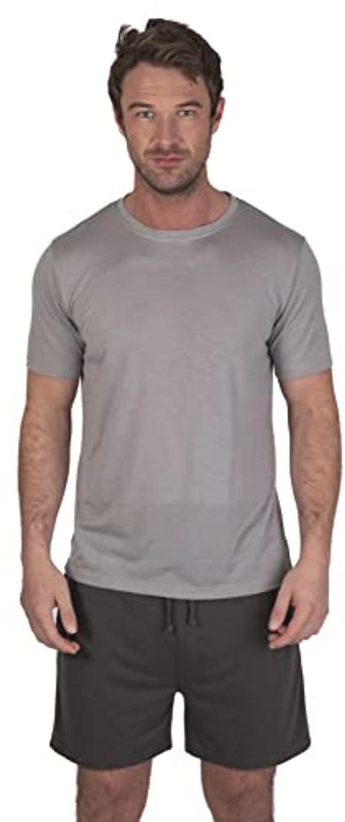 Heren Pyjama Set Lichtgrijs en Charcoal